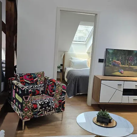 Apartmán Funky Stylish Penthouse Lublaň
